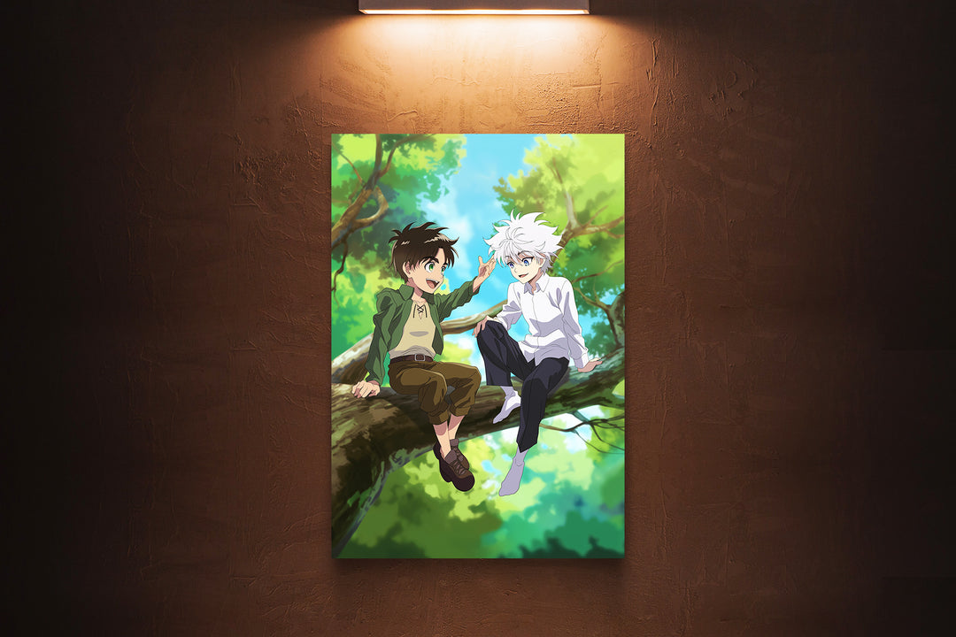 Attack On Titans and HunterxHunter - Kiilua and eren