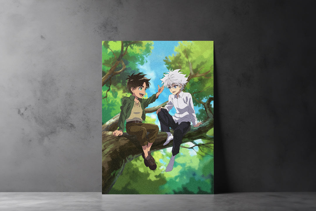 Attack On Titans and HunterxHunter - Kiilua and eren