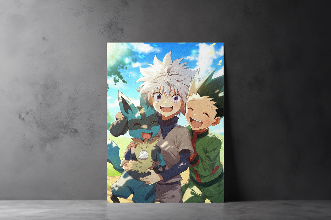 Gon killua and Lucario