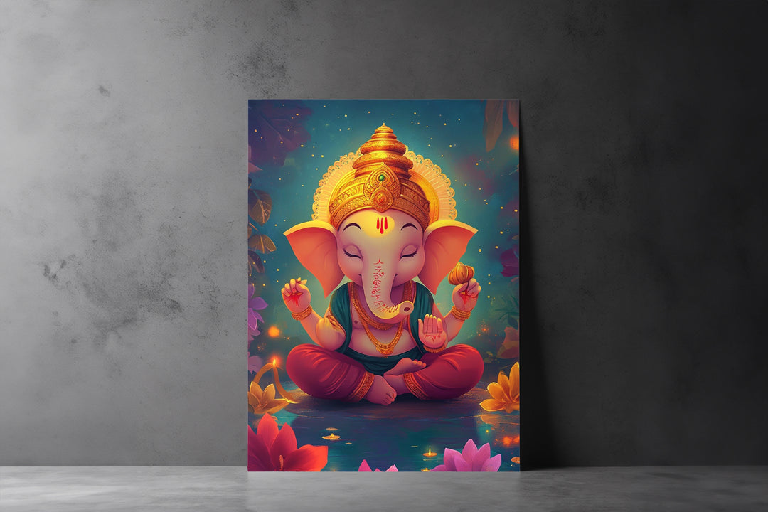 Lord Ganesh Meditating