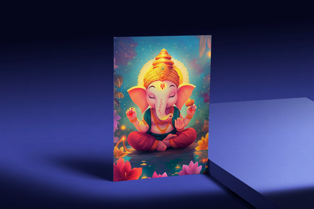 Lord Ganesh Meditating